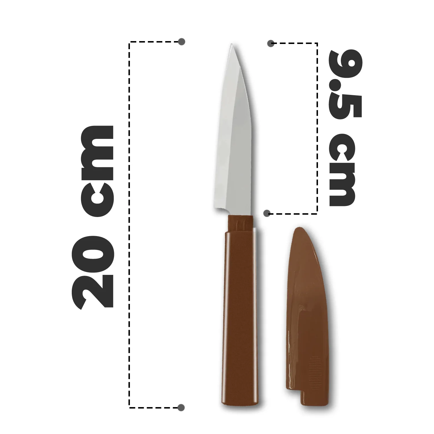 Stainless Steel Kitchen Knife with Safety Sheath
