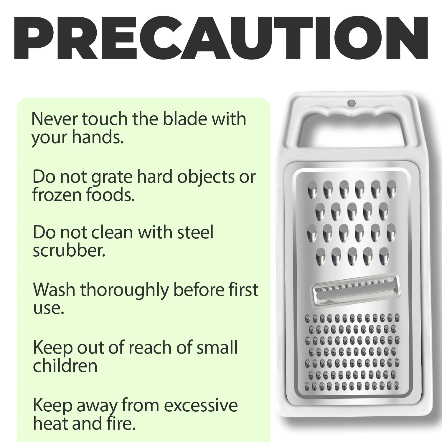 info5 Vegetable Cutter Precaution